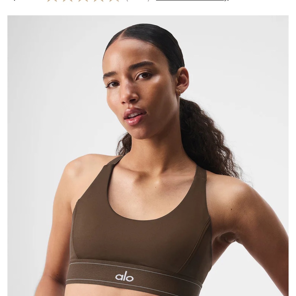 Alo Airlift Suit Up Bra in expresso Sz xs